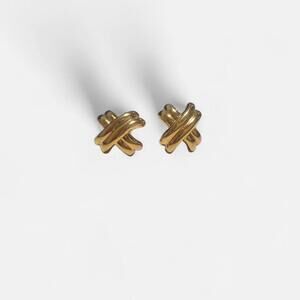 Vintage Gold Knot Earrings